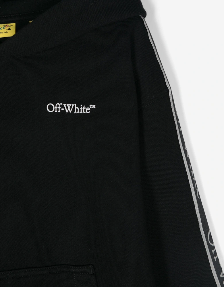 Boys Bookish Logo Band Hoodie in Black