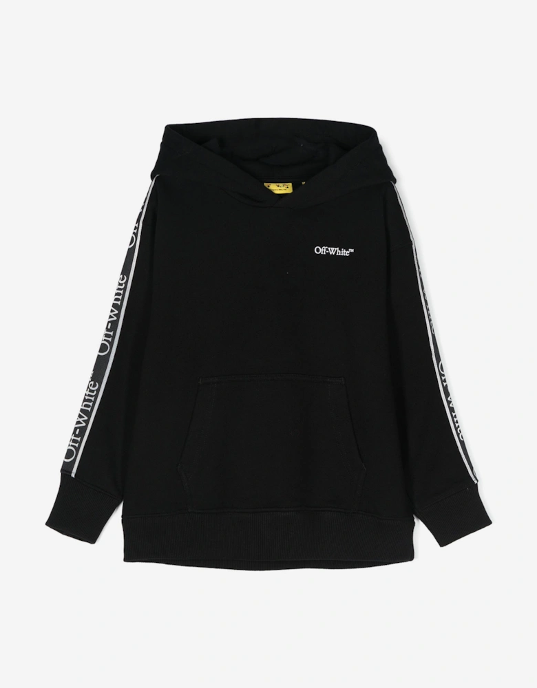 Boys Bookish Logo Band Hoodie in Black