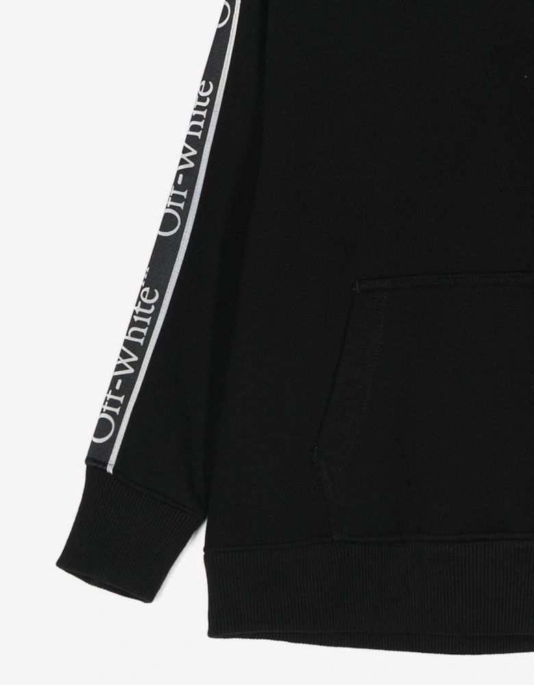 Boys Bookish Logo Band Hoodie in Black