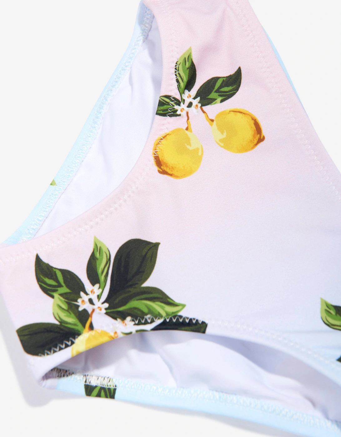Girls Ira Lemon Print Bikini in Multicolour