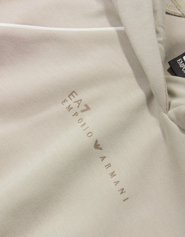 Girls Logo Hoodie in Beige