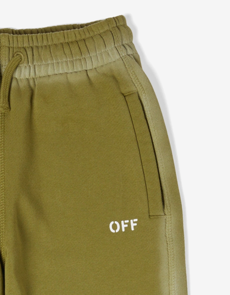 Boys Off Stamp Joggers in Green