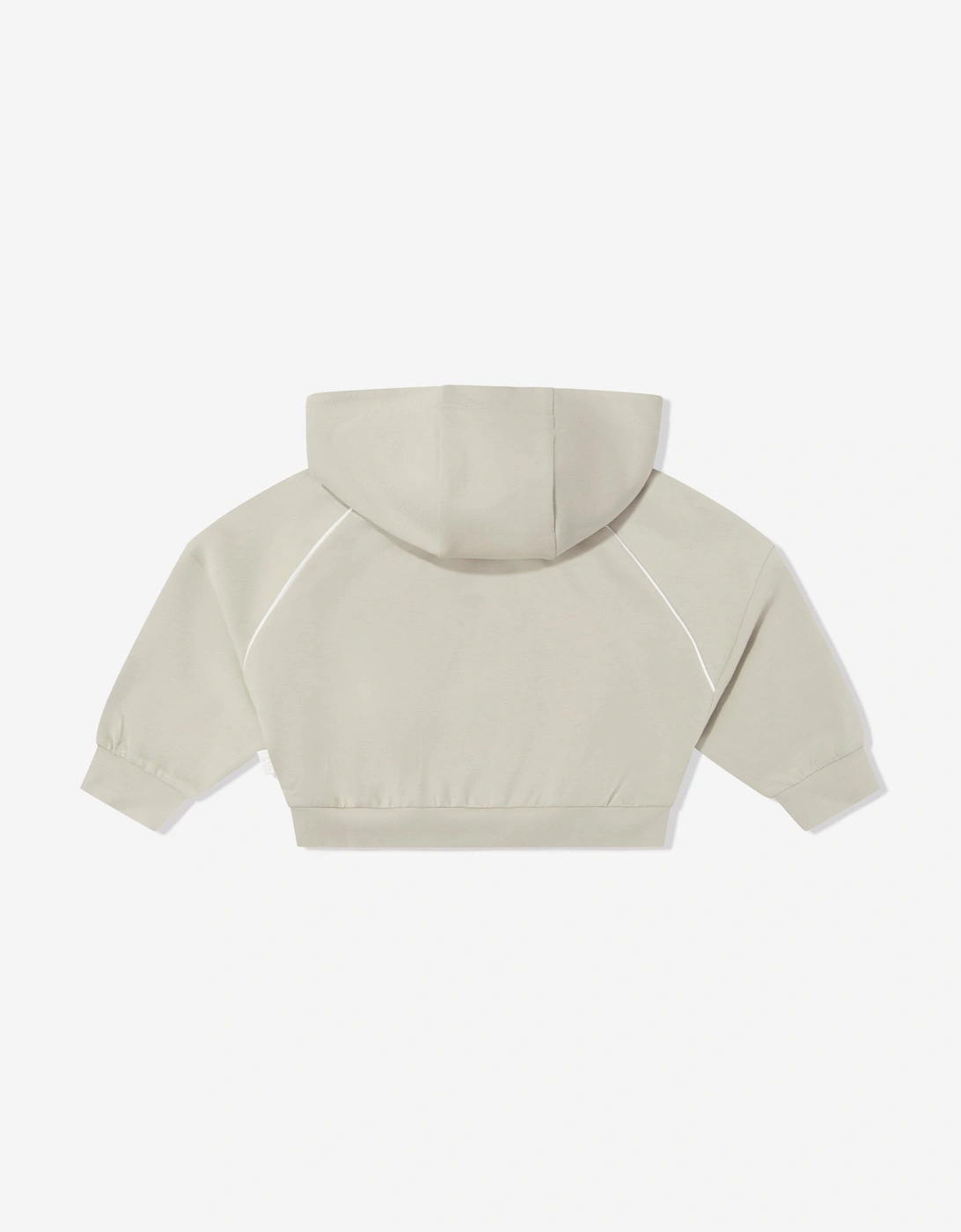 Girls Logo Hoodie in Beige
