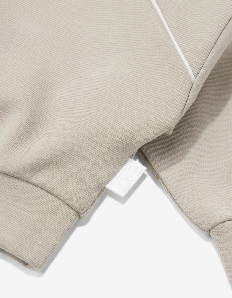 Girls Logo Hoodie in Beige