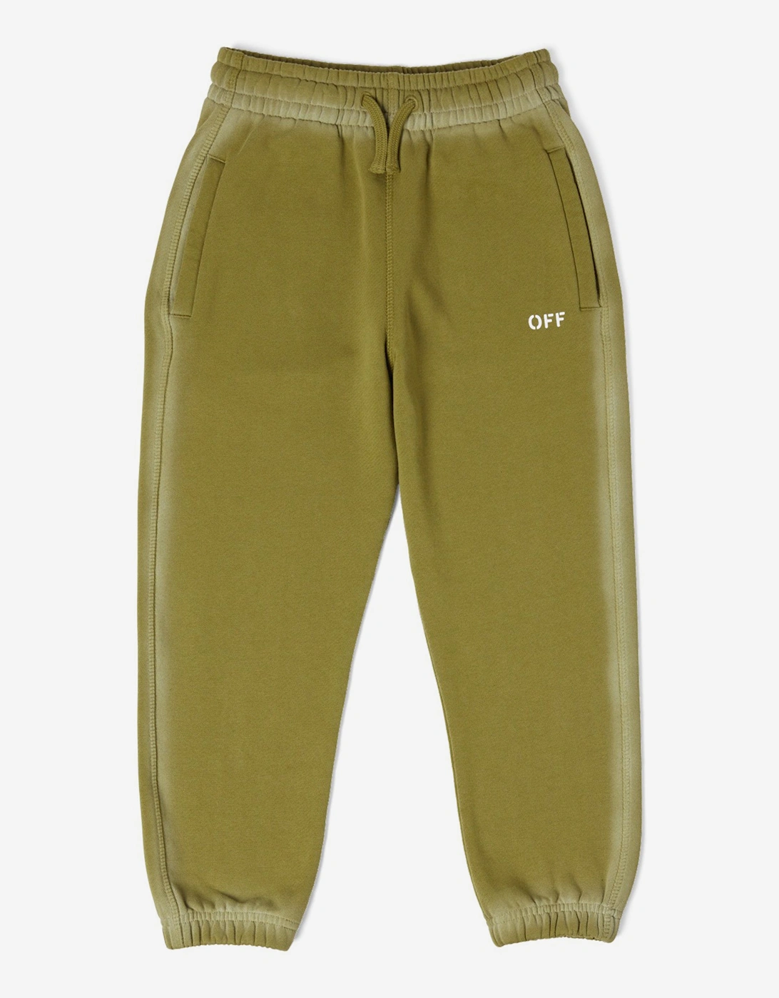 Boys Off Stamp Joggers in Green, 5 of 4
