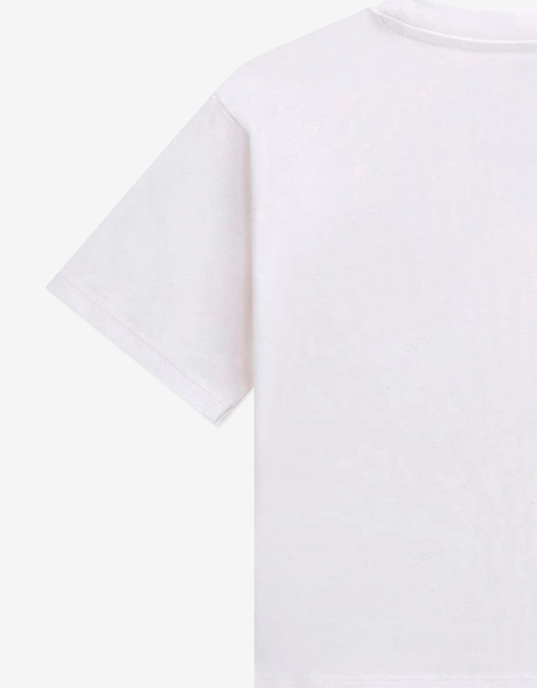 Girls Slogan T-Shirt in White