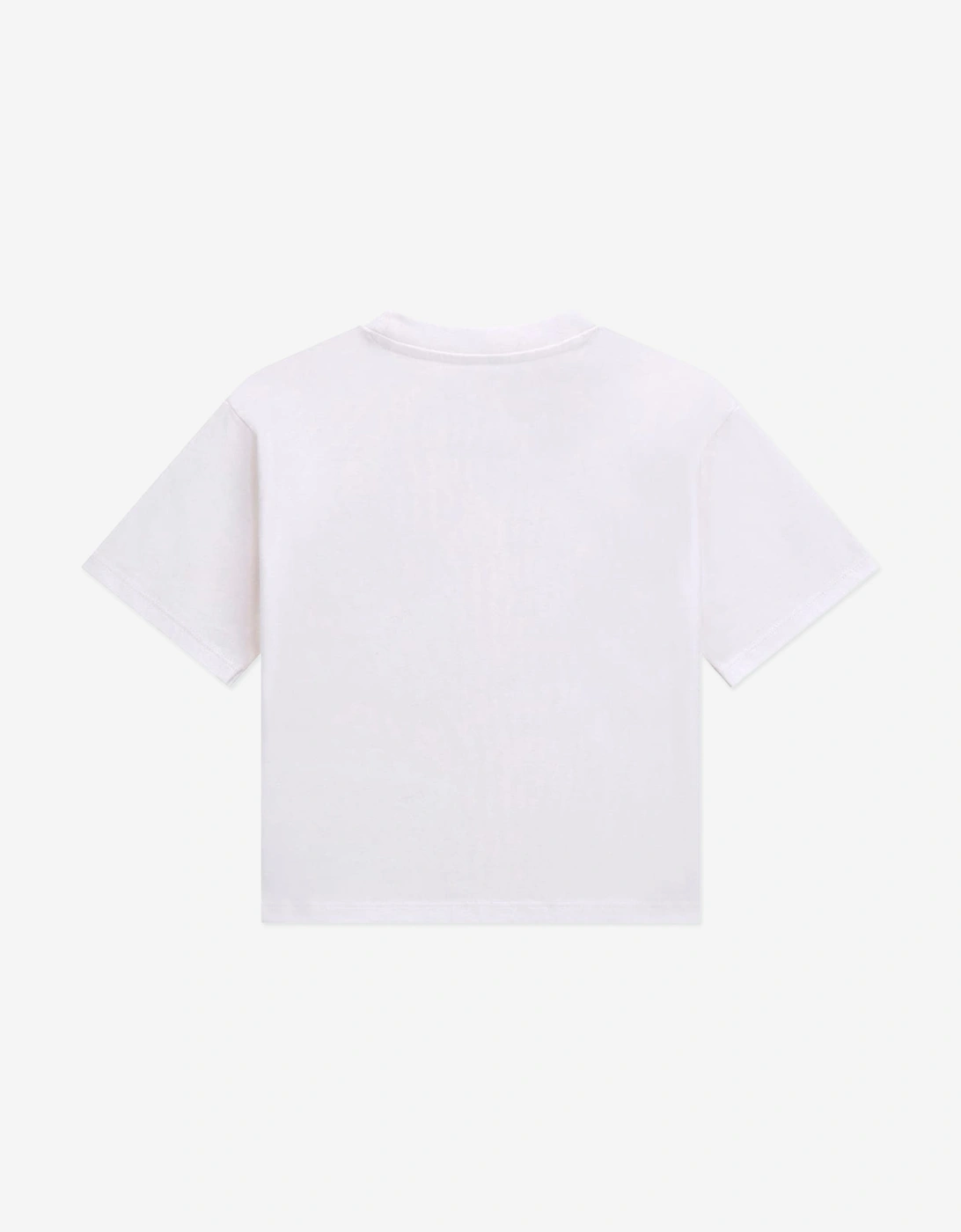 Girls Slogan T-Shirt in White