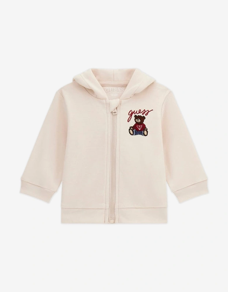 Baby Teddy Bear Tracksuit Set in Beige