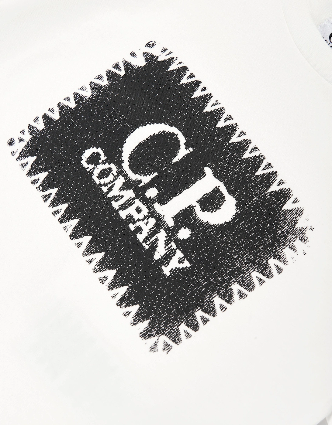 C.P. Company Boys Logo T-Shirt in Ivory