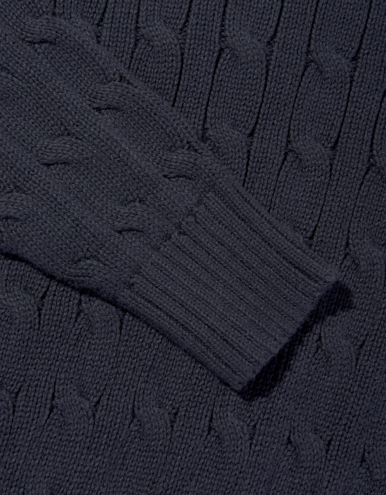 Boys Half Zip Jumper in Navy