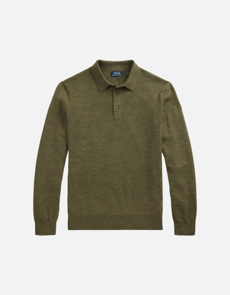 Merino Wool Sweater 005 Cargo Olive Heather