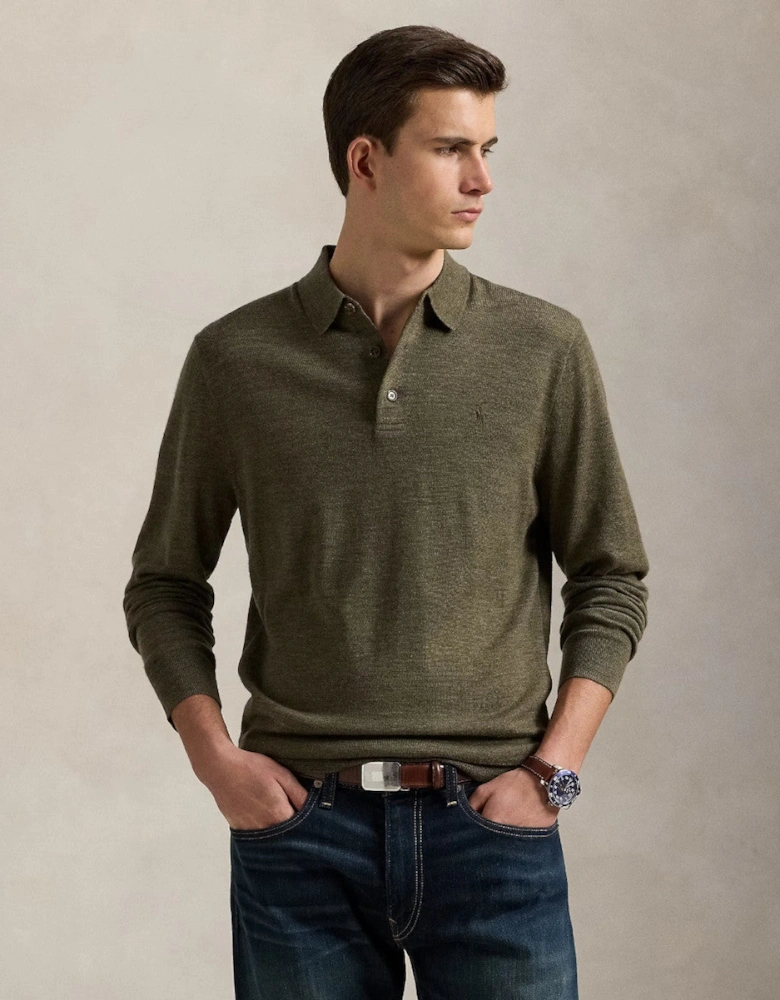 Merino Wool Sweater 005 Cargo Olive Heather