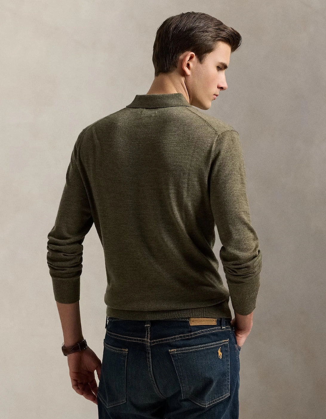 Merino Wool Sweater 005 Cargo Olive Heather
