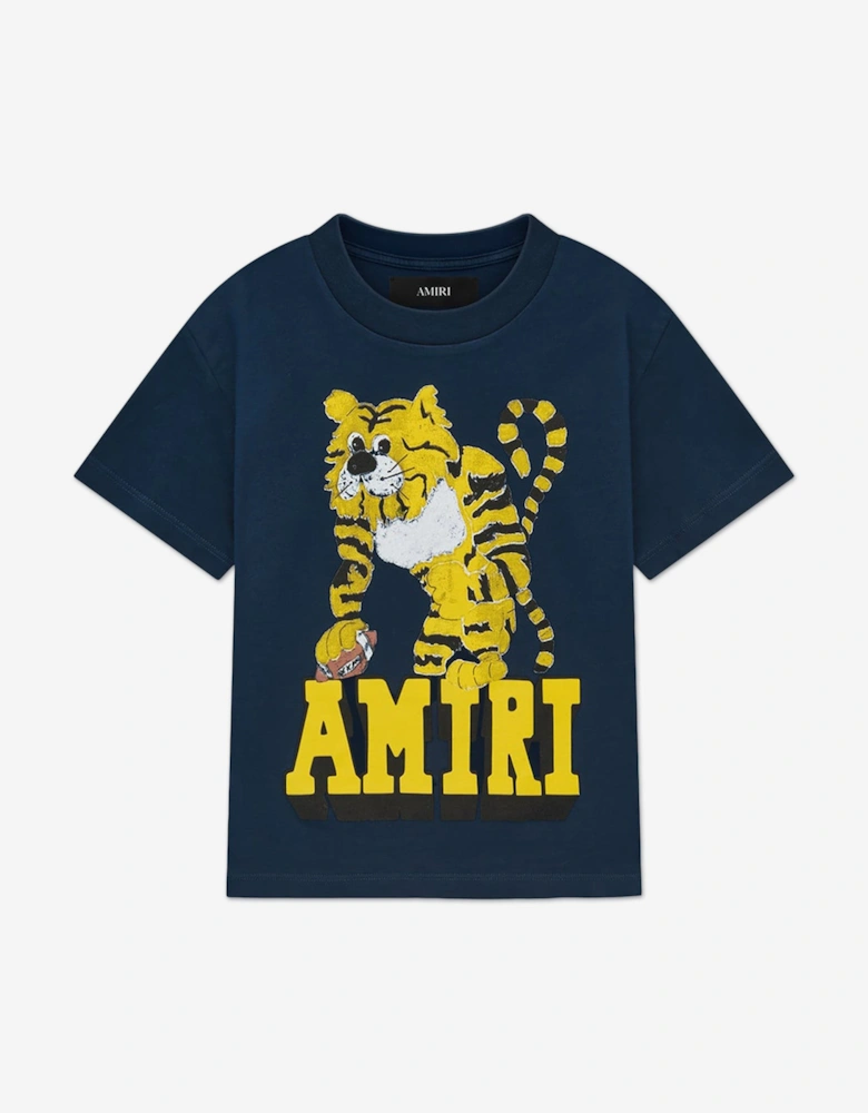 Kids Tiger T-Shirt in Navy