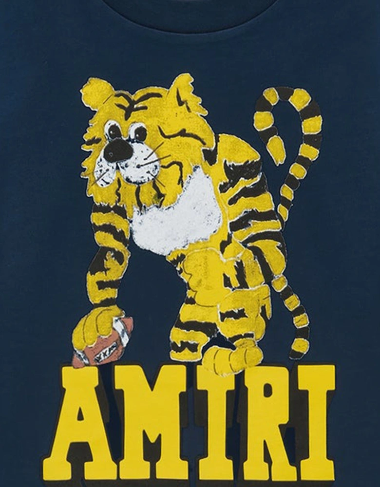 Kids Tiger T-Shirt in Navy