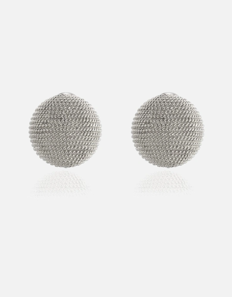 Tyra Silver Clip On Earrings