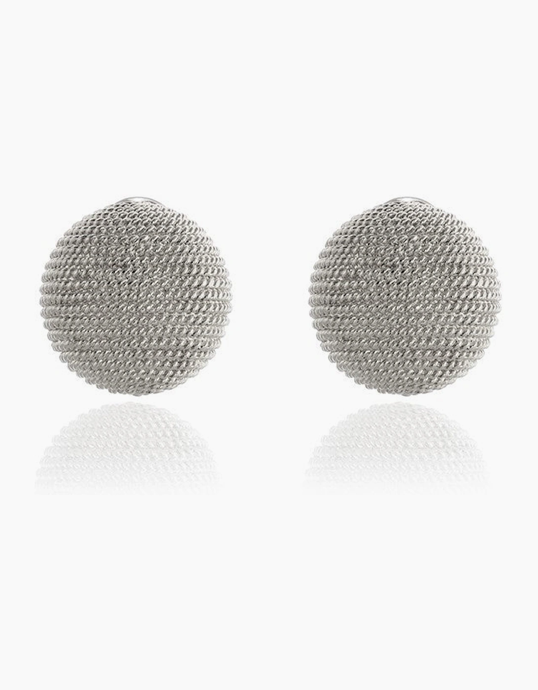 Cachet London Women's Grey Tyra Silver Clip On Earrings
