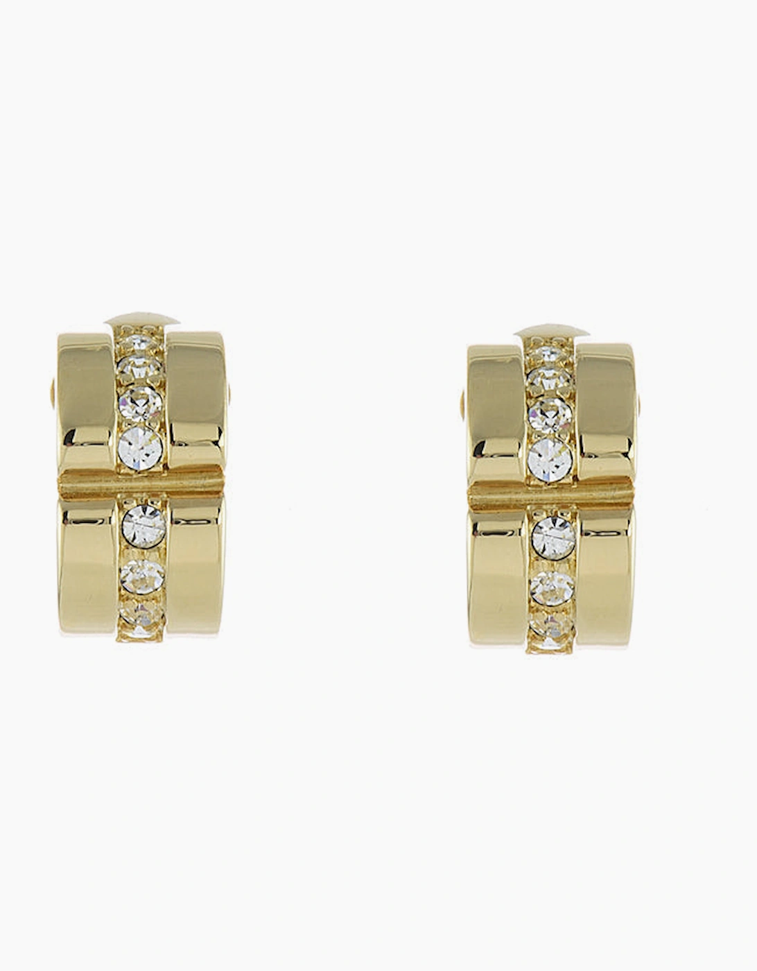 Cachet London Women's Gold Matice Clip On Earrings Small