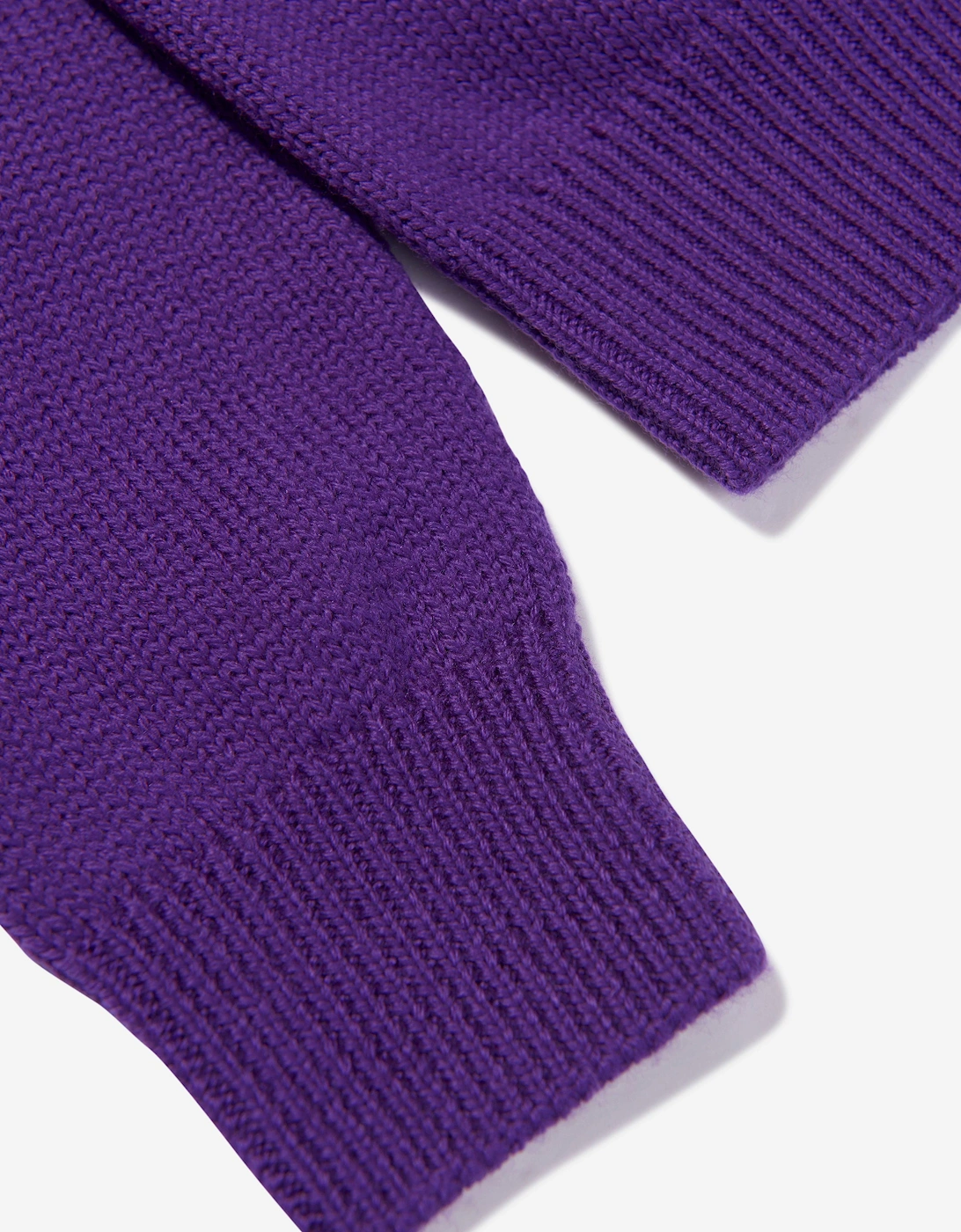 Girls Wool Logo Jumper in Purple