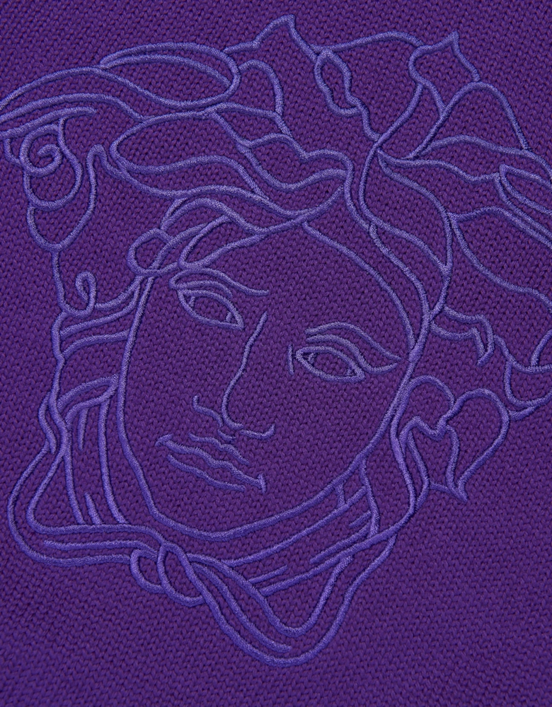 Girls Wool Logo Jumper in Purple