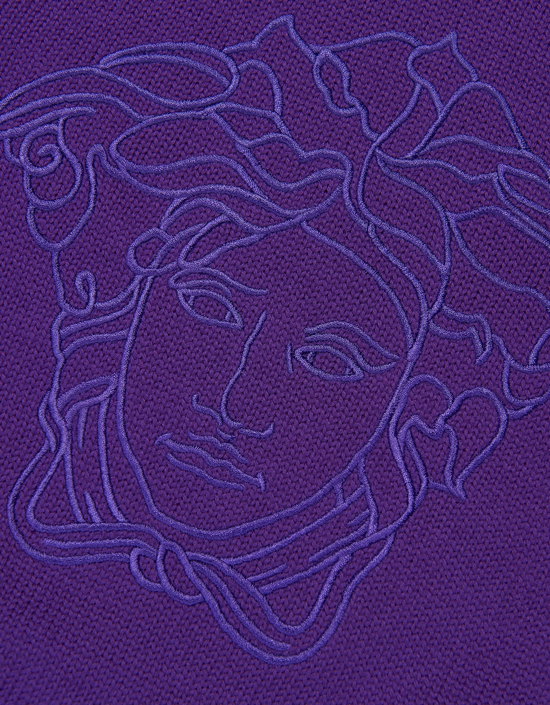 Girls Wool Logo Jumper in Purple