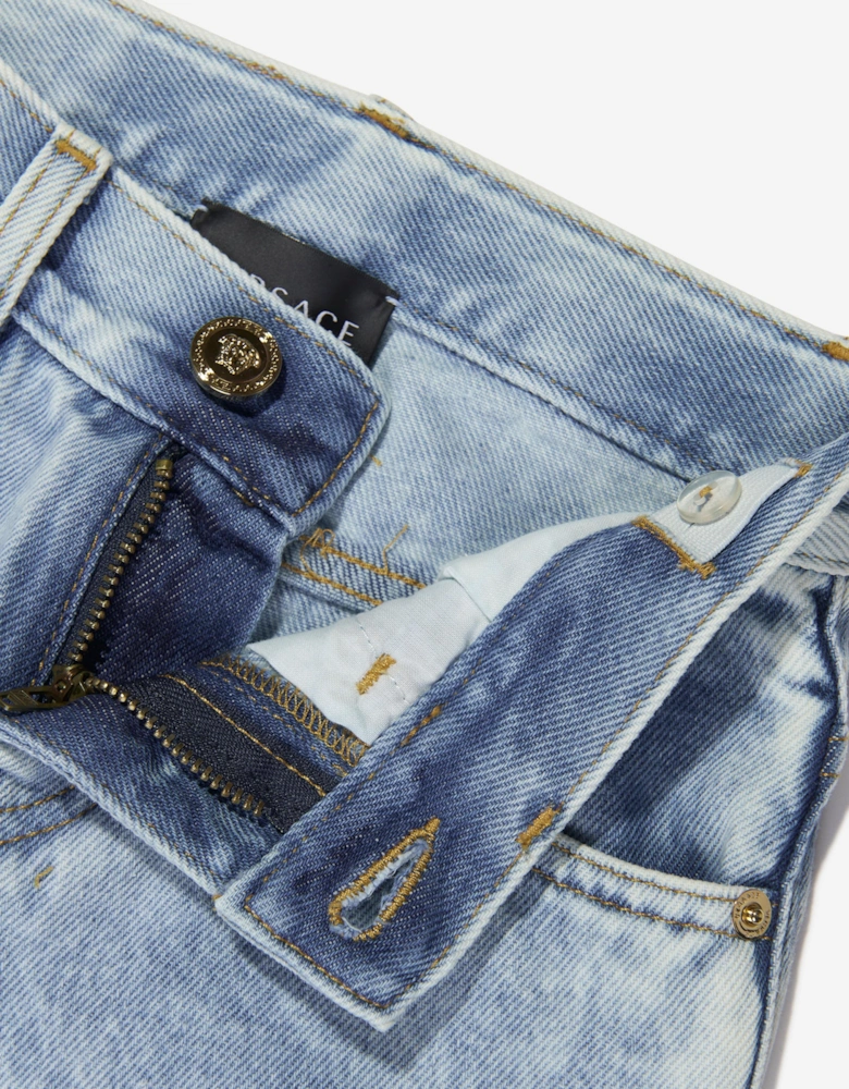Girls Slim Fit Jeans in Blue