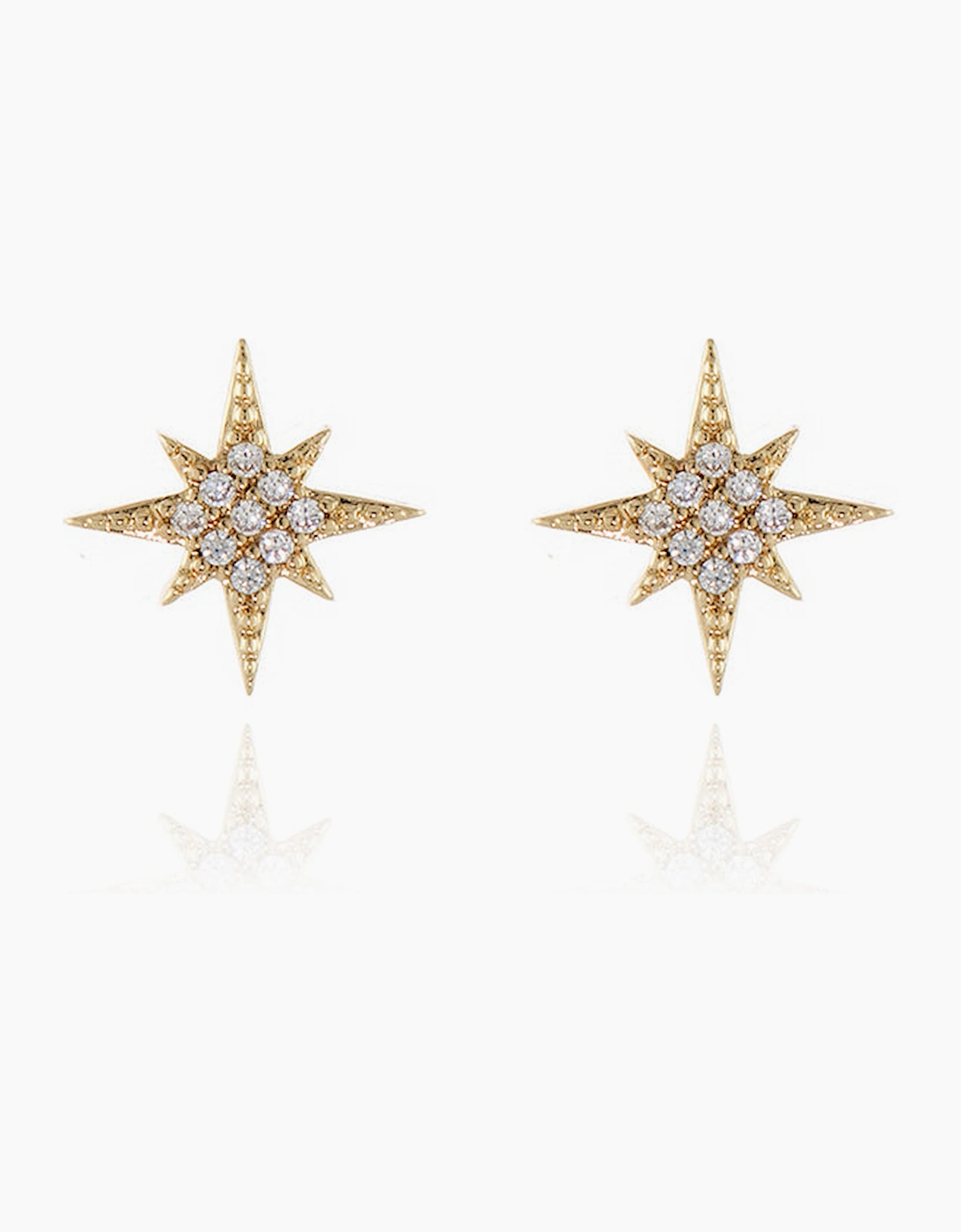 Cachet London Unisex Gold North Star Earrings - Image 2
