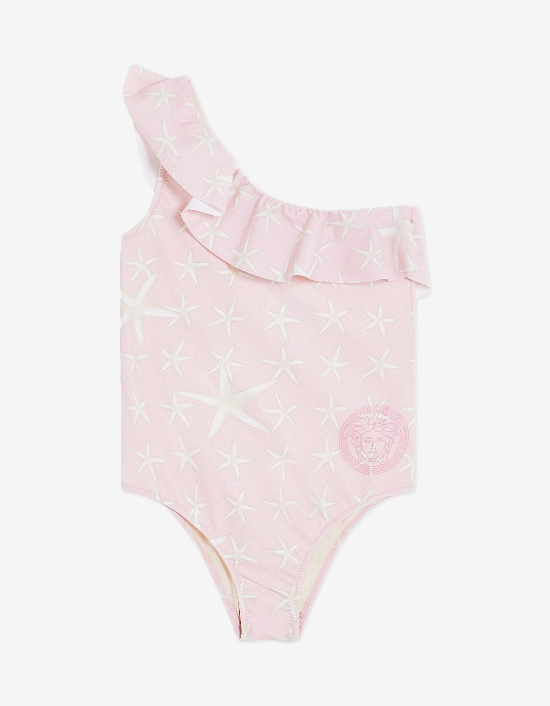 Girls Starfish Logo Swimsuit in Pink, 5 of 4