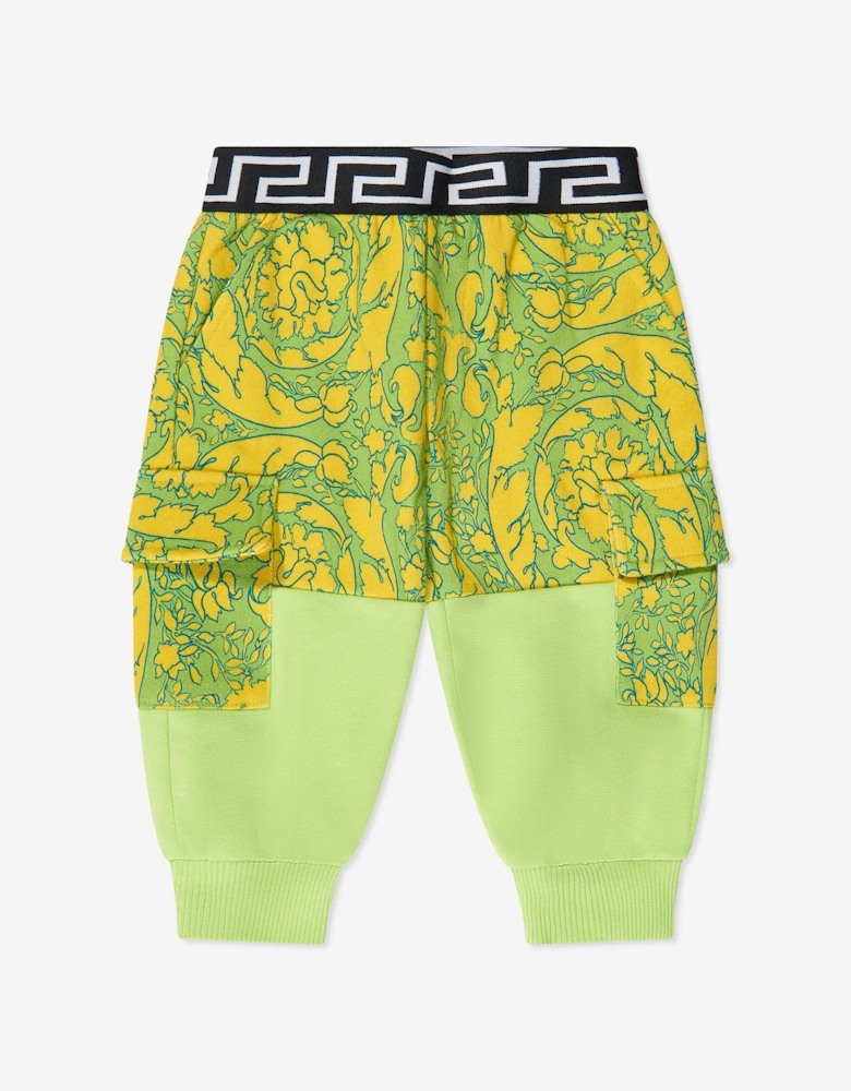 Baby Boys Barocco Joggers in Green