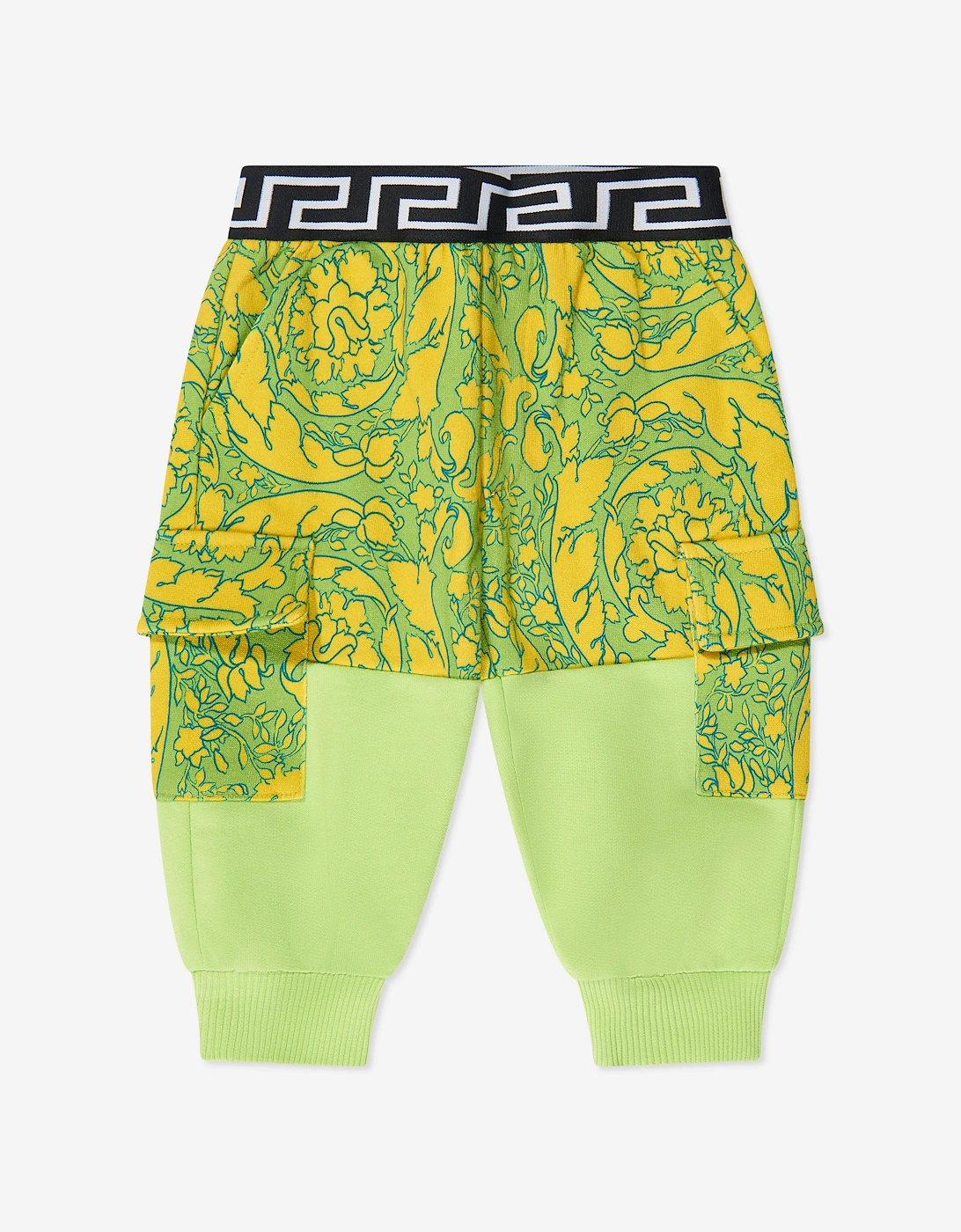 Baby Boys Barocco Joggers in Green, 6 of 5