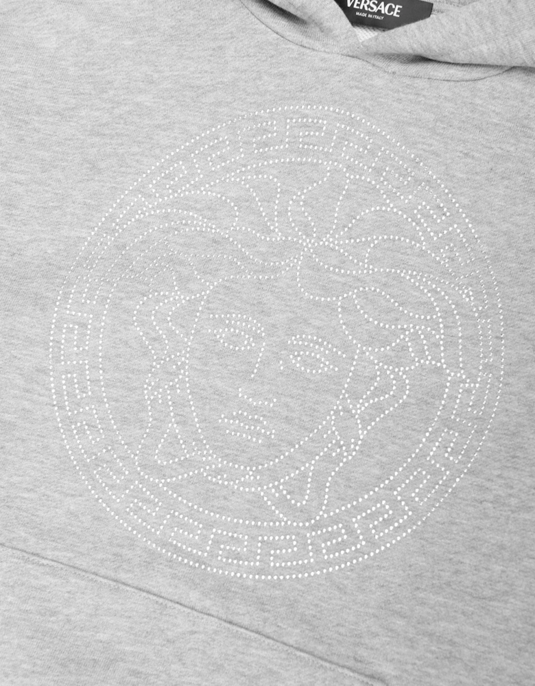 Kids Medusa Logo Hoodie in Grey