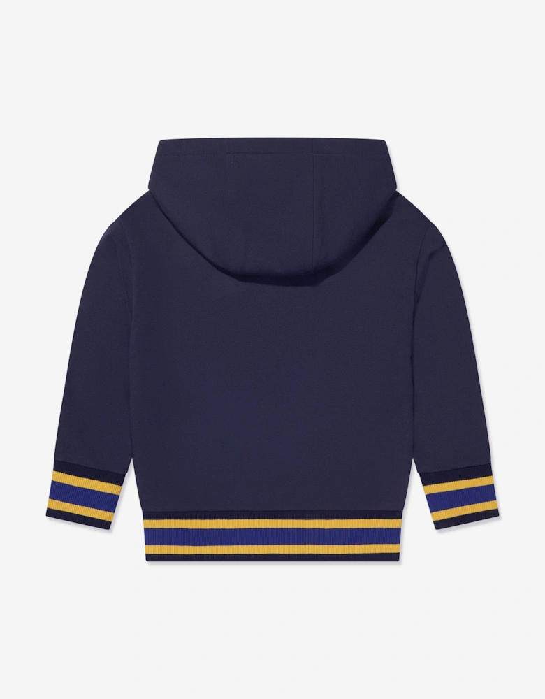 Boys Medusa Logo Hoodie in Navy