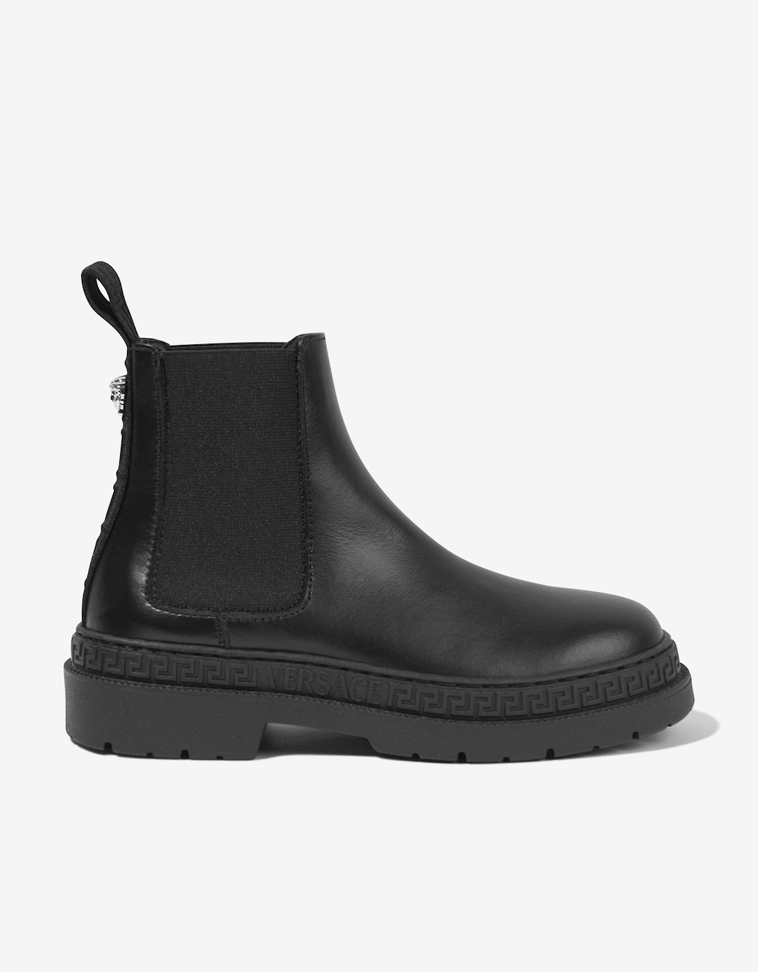 Kids Leather Chelsea Boots in Black, 5 of 4