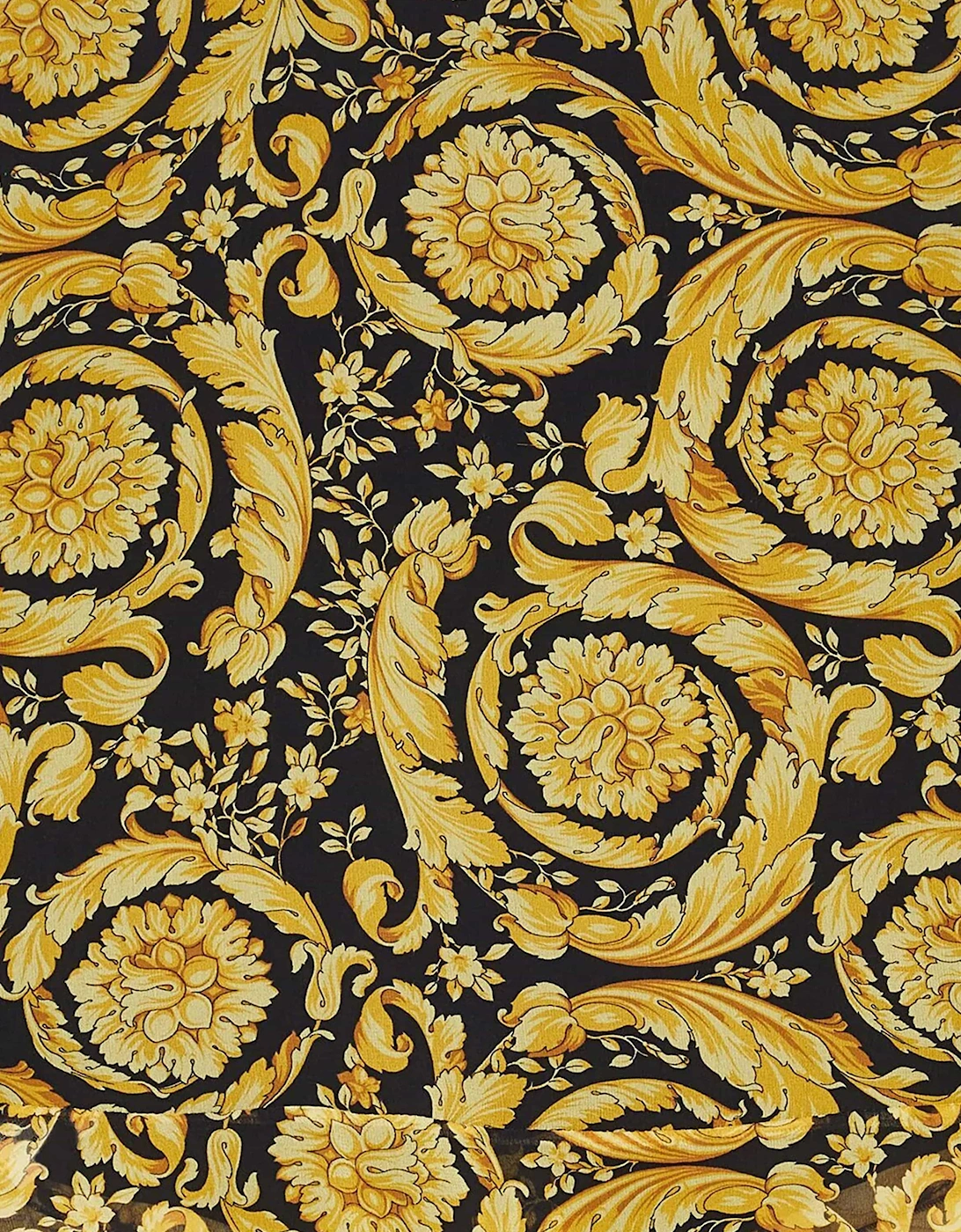 Girls Silk Barocco Georgette Blouse in Gold