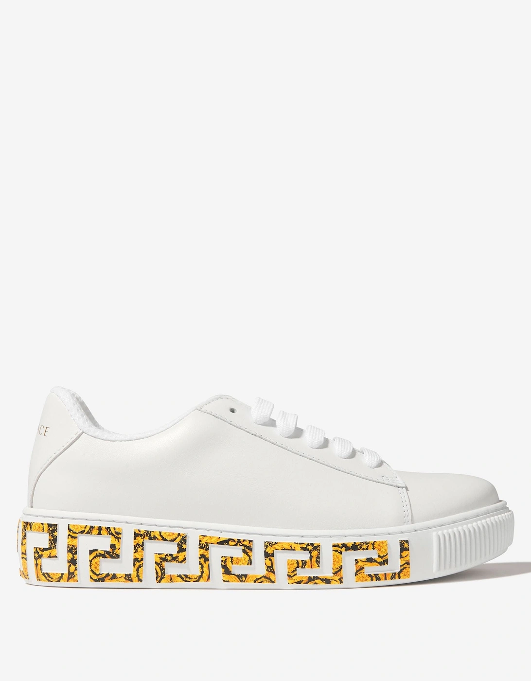 Kids Leather La Greca Trainers, 5 of 4