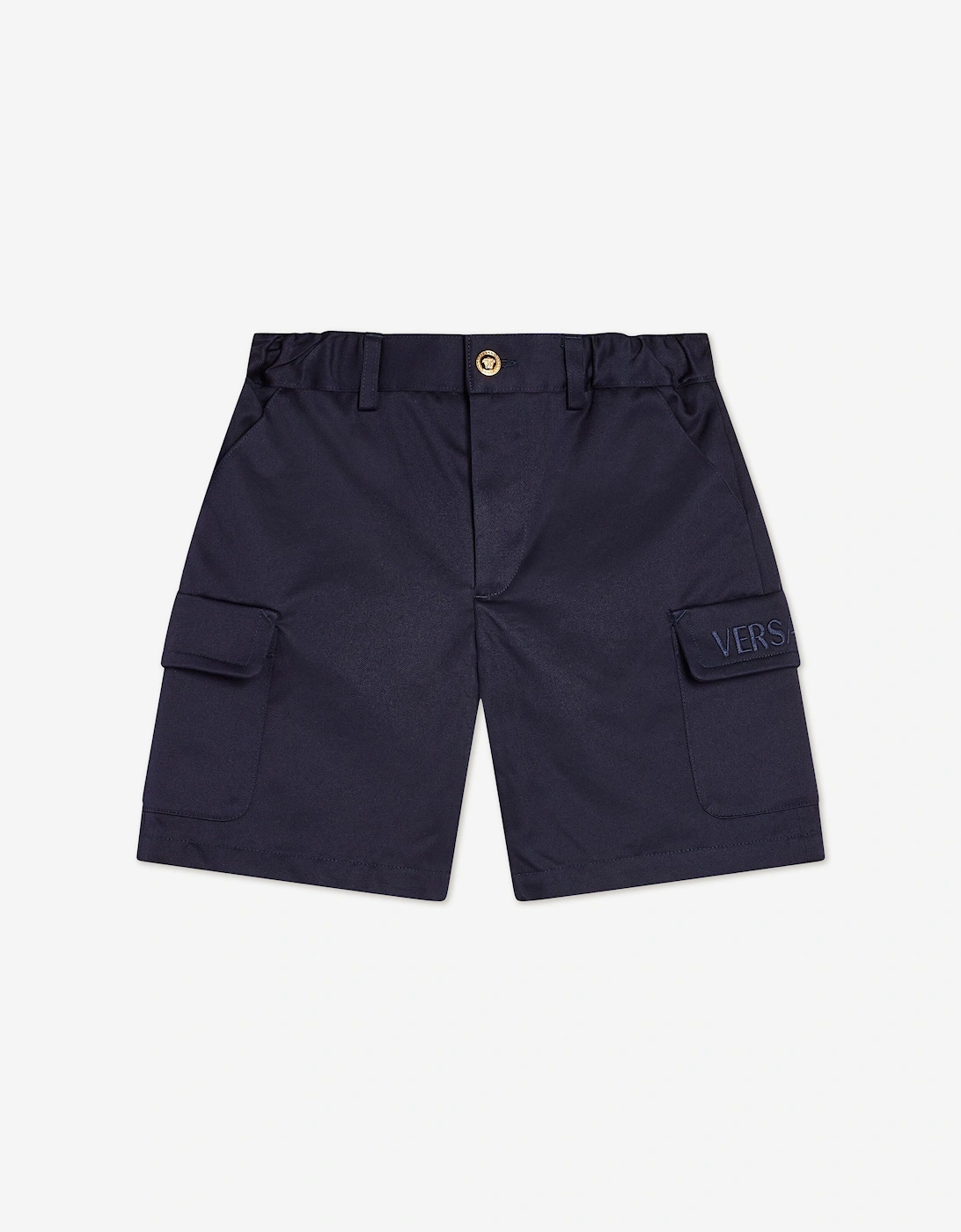 Boys Logo Cargo Shorts in Blue, 6 of 5