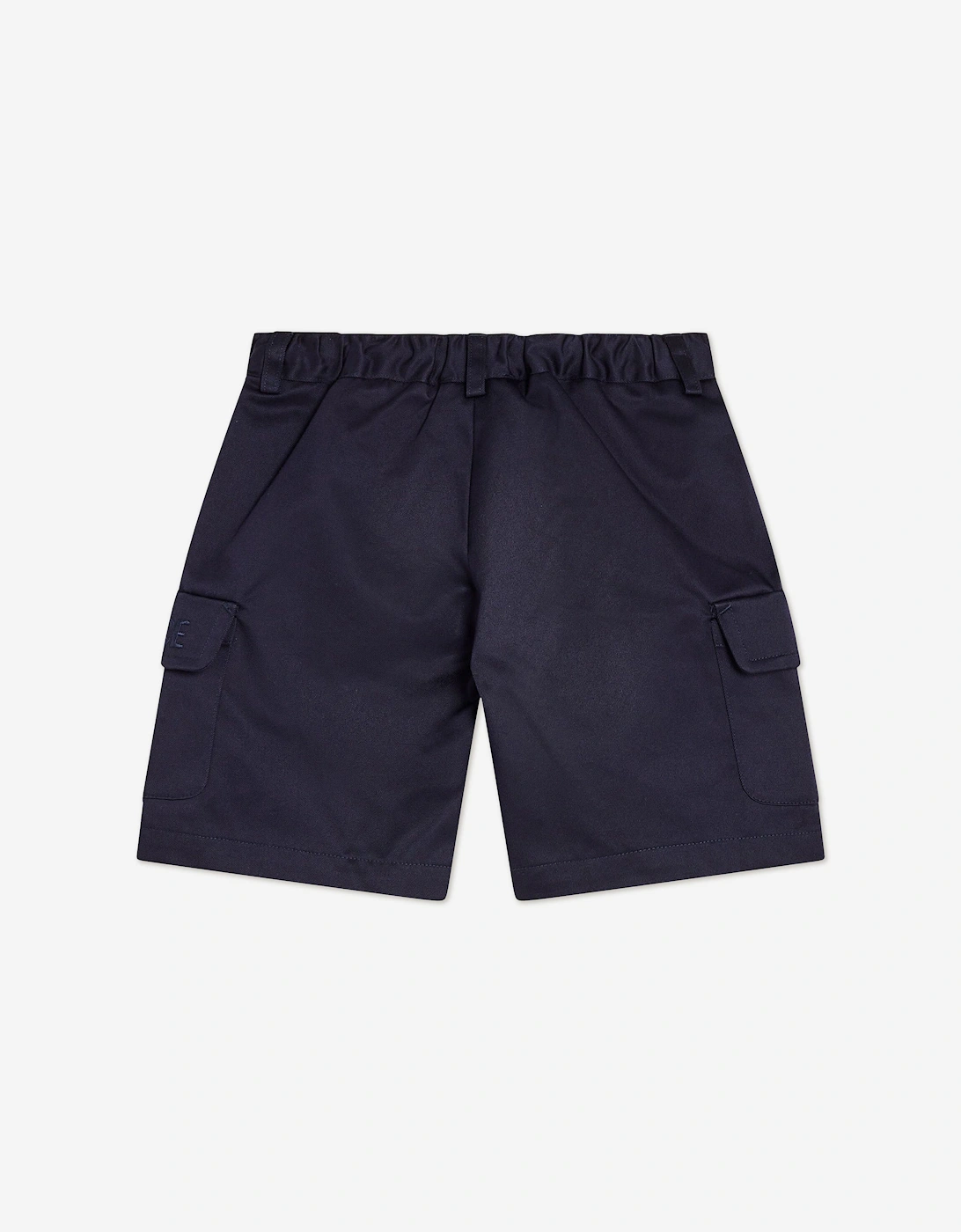 Boys Logo Cargo Shorts in Blue