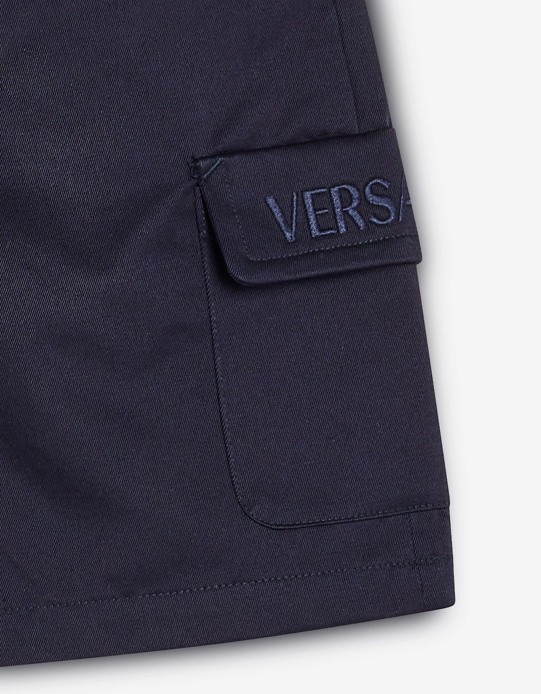 Boys Logo Cargo Shorts in Blue