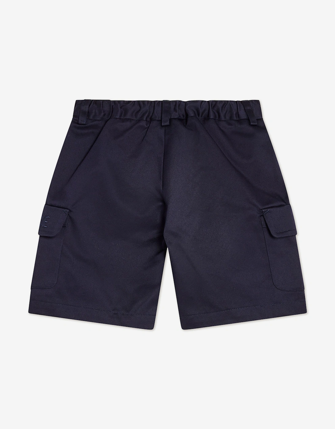Boys Logo Cargo Shorts in Blue