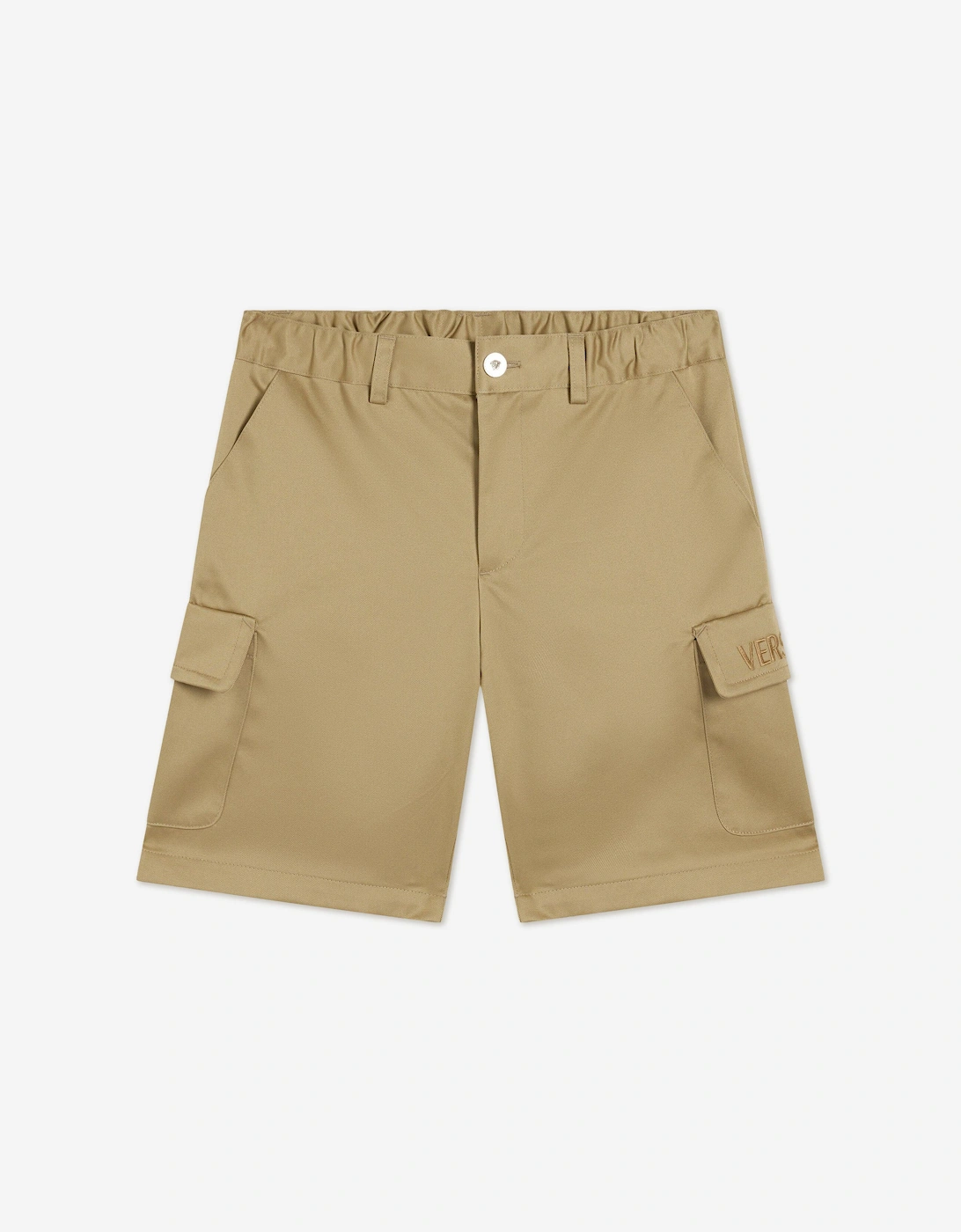 Boys Logo Cargo Shorts in Beige, 5 of 4