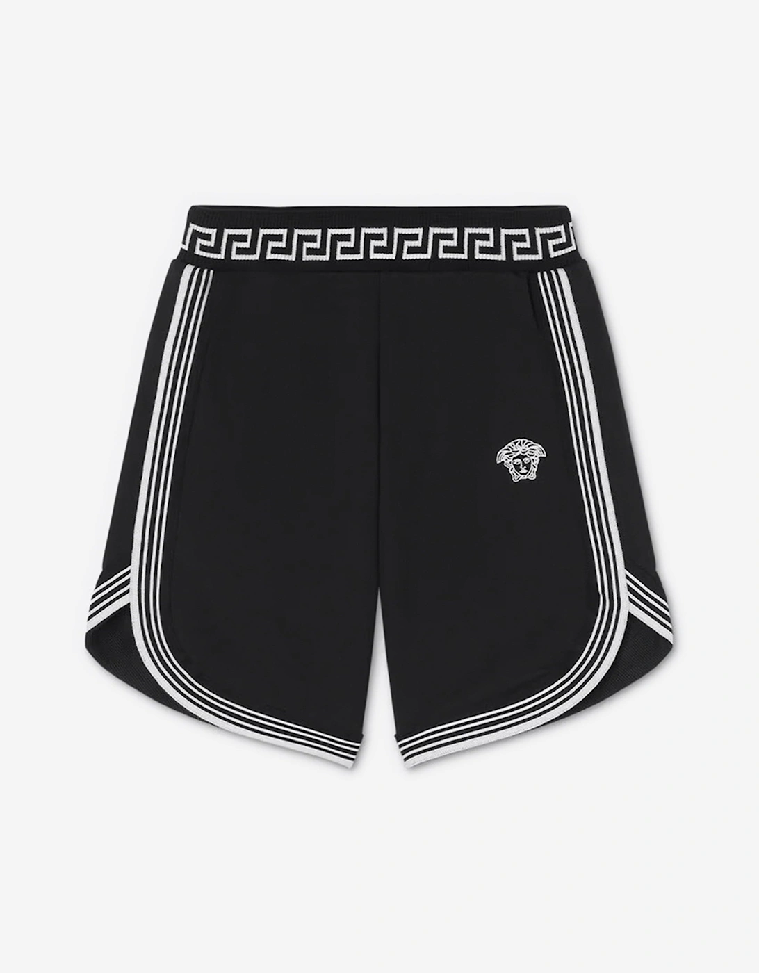 Boys Medusa Logo Shorts in Black, 5 of 4