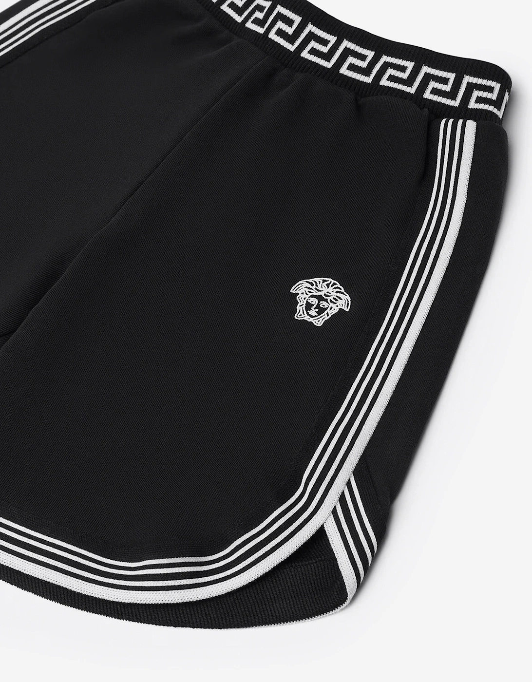 Boys Medusa Logo Shorts in Black