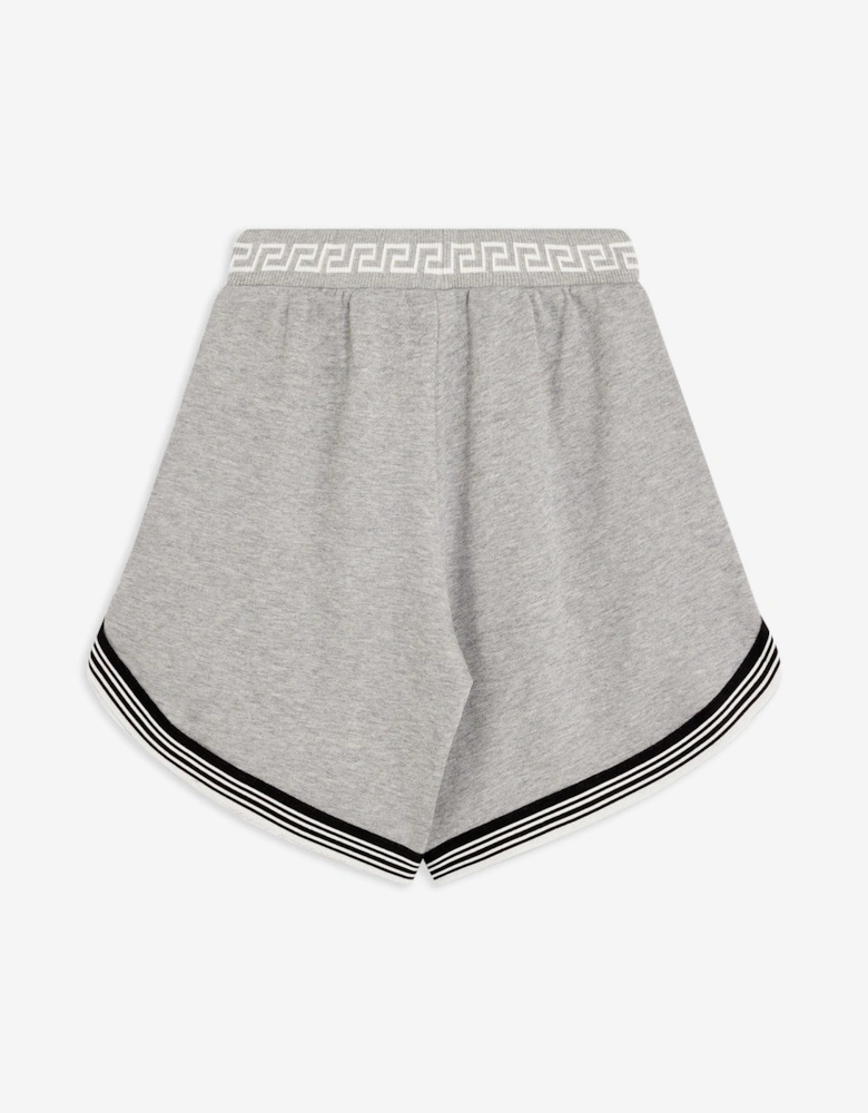 Boys Medusa Logo Shorts in Grey