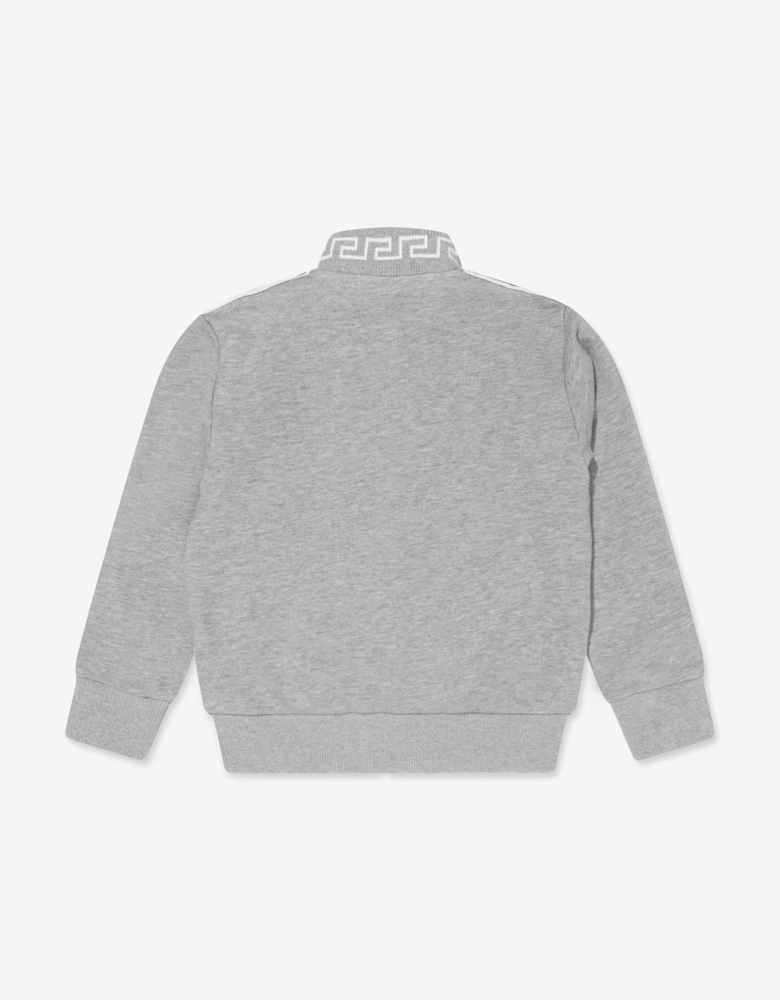Boys Medusa Zip Up Top in Grey