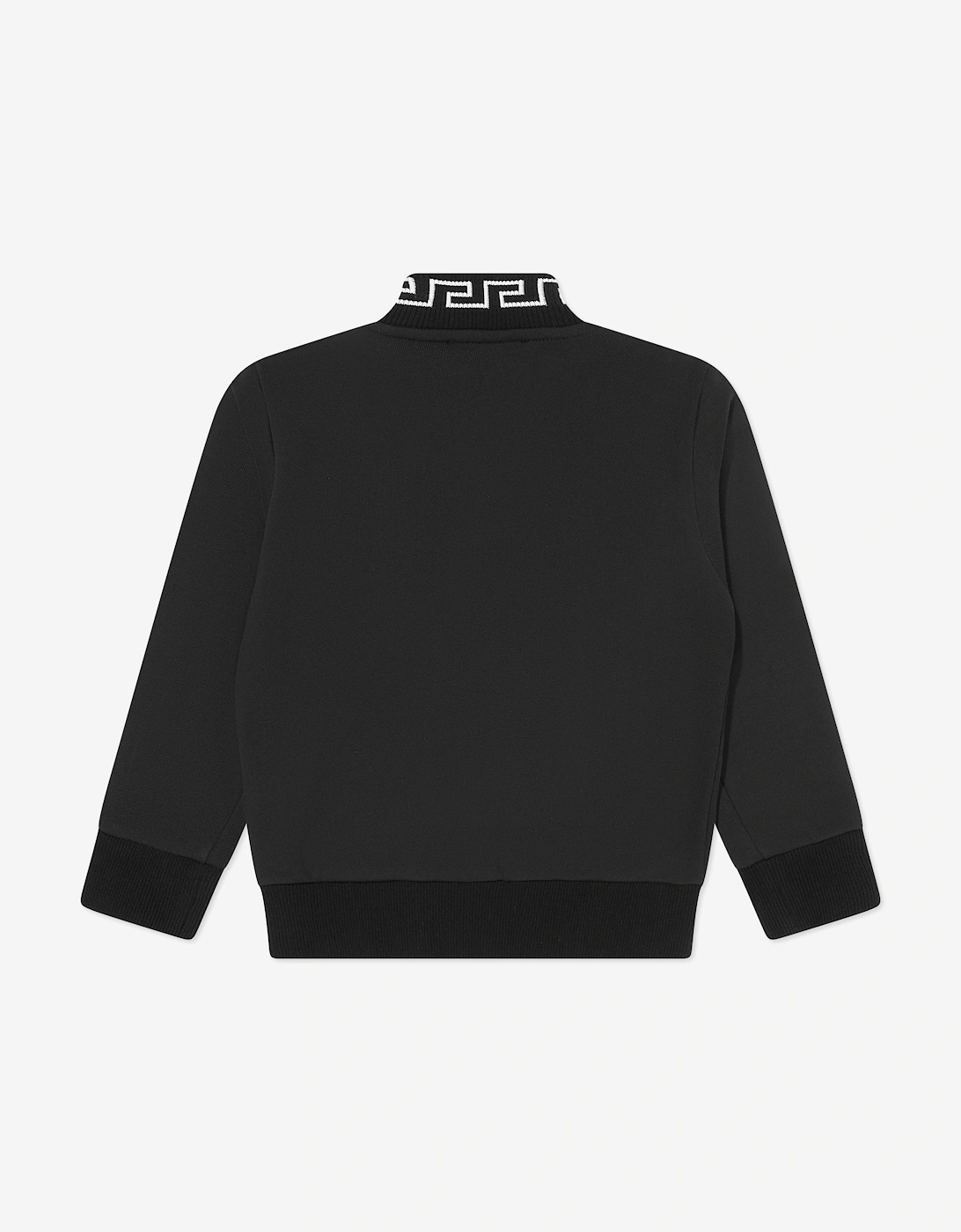 Boys Medusa Logo Zip Up Top in Black