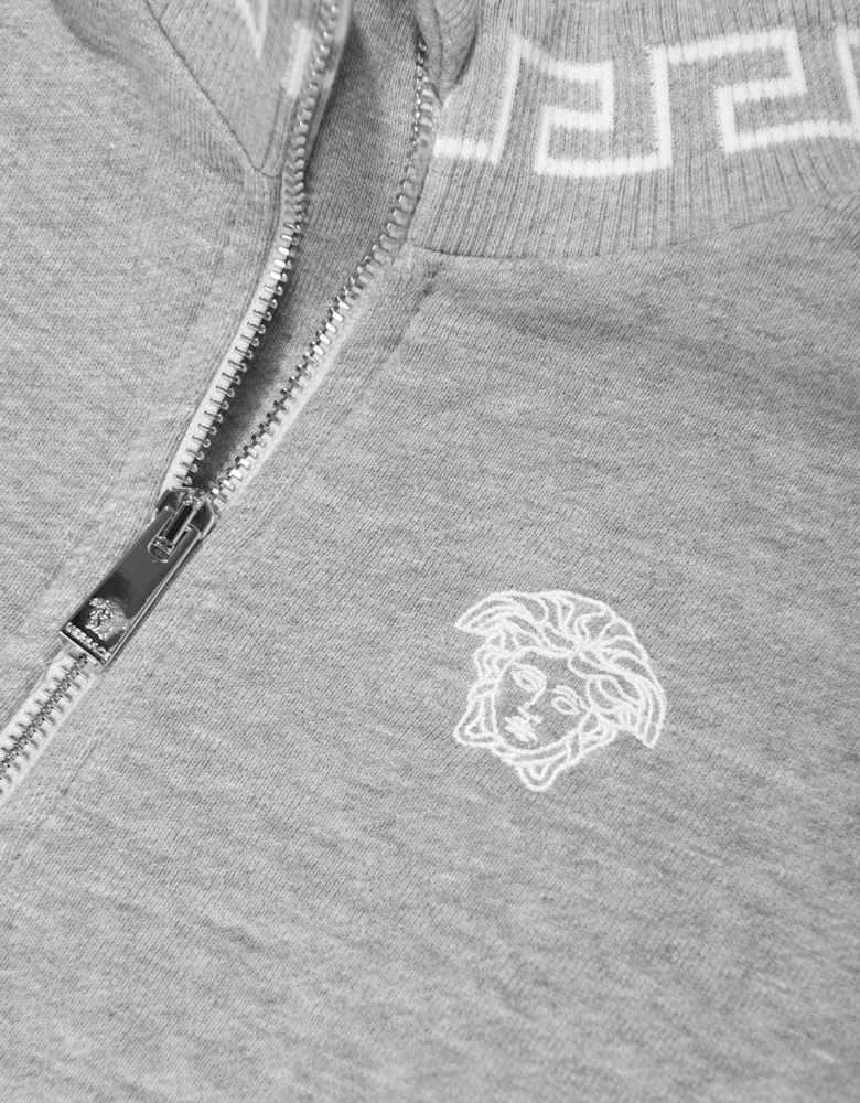 Boys Medusa Zip Up Top in Grey