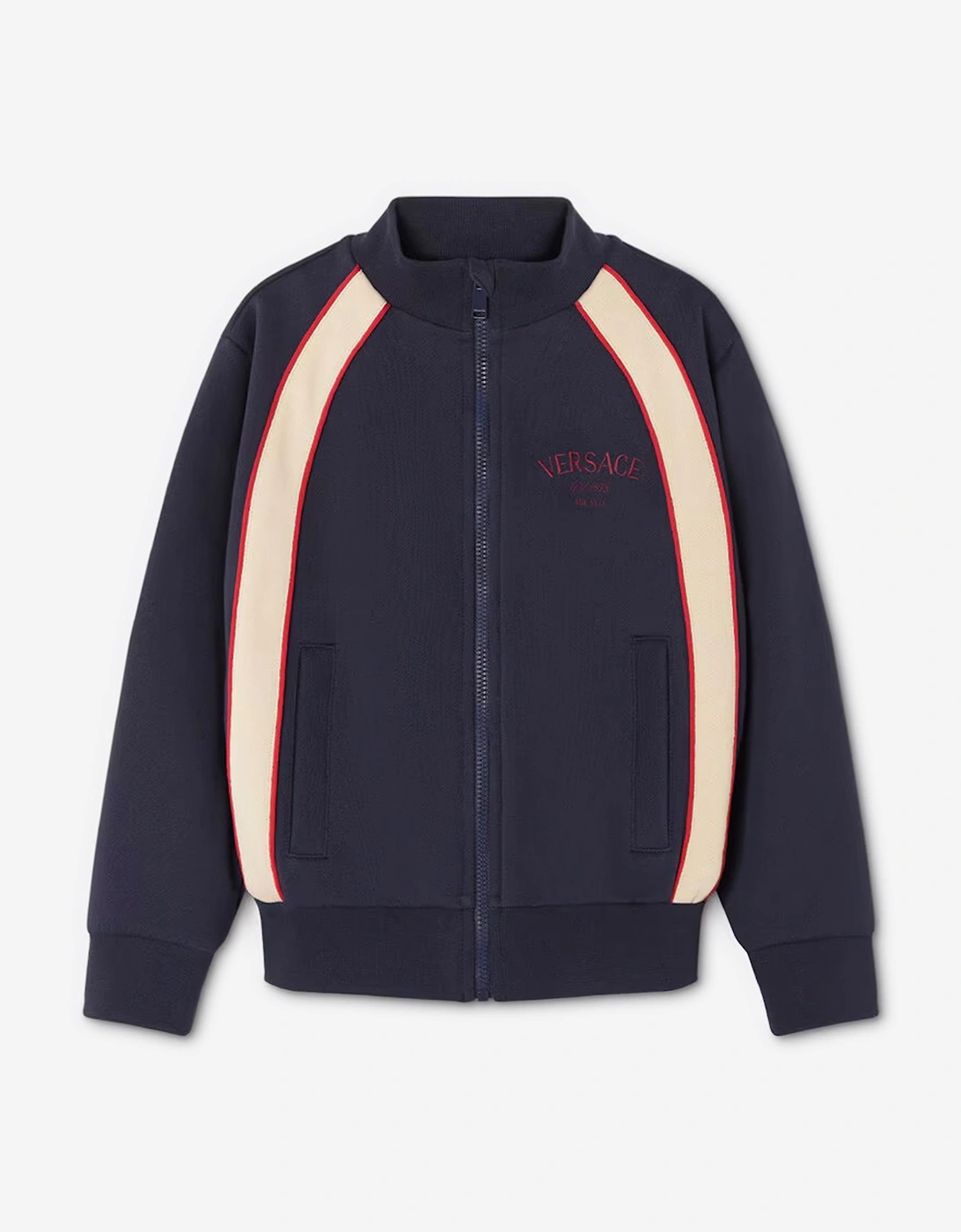 Boys Logo Zip Up Top in Black, 5 of 4