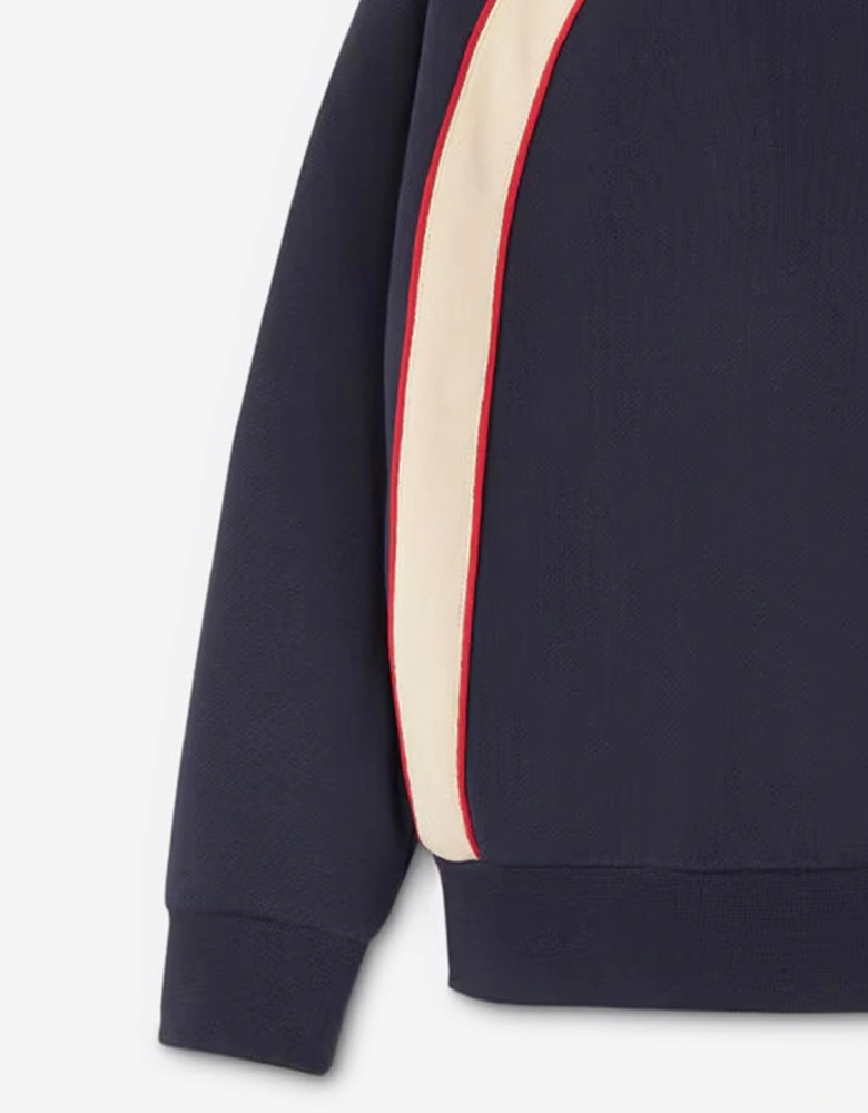 Boys Logo Zip Up Top in Black