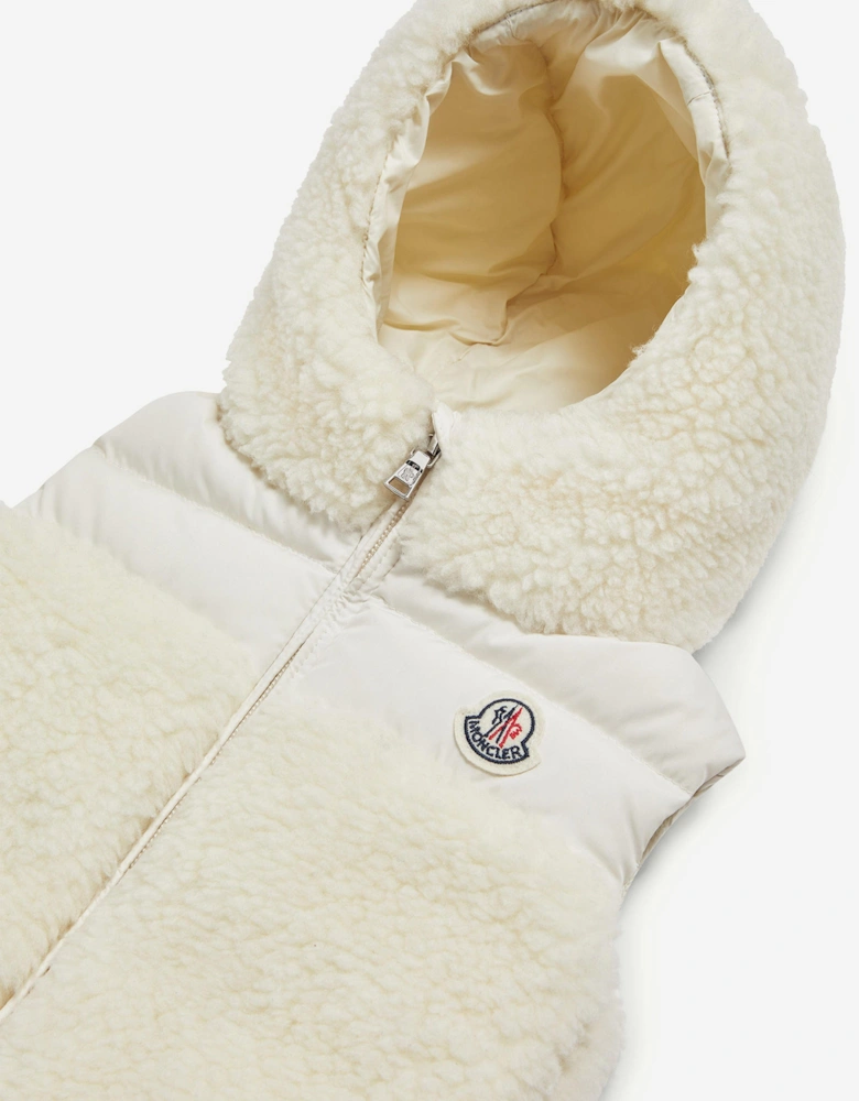 Baby Girls Down Botha Gilet in Ivory