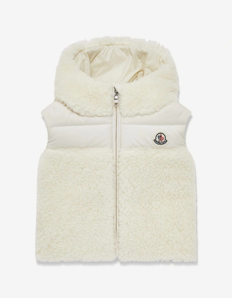 Baby Girls Down Botha Gilet in Ivory